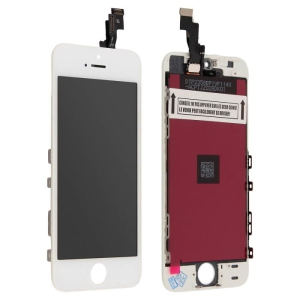iPhone SE LCD-skärm + Touch Glass kompatibel vit