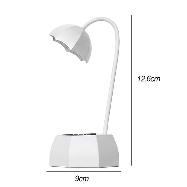 UV-lampe til negle med automatisk sensor og roterende hoved hvid Vit