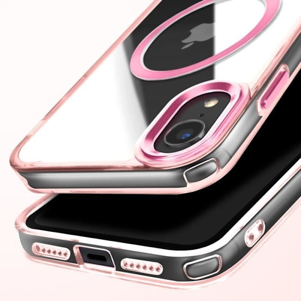 Coque MagSafe för iPhone XR Baksida i Kristallfärgad Roséguld Rosa