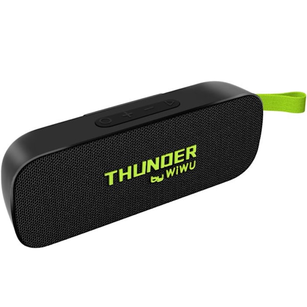 Trådløs Bluetooth-højttaler, 4 timers batteri, vandtæt IPX7, kompakt wiwu, sort Svart