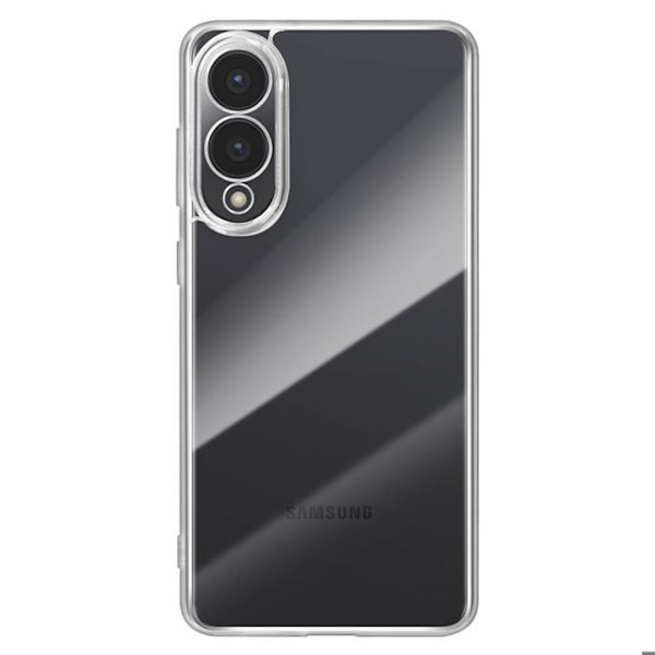 Skydd för Samsung Galaxy S25 Edge Mjuk Transparent Silikon Vit