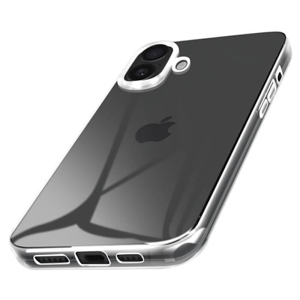 Fodral till iPhone 16 Soft Silikon Tunn Design Lätt Transparent - AVIZAR - Halvstyvt - Syntet - Blandat Transparent