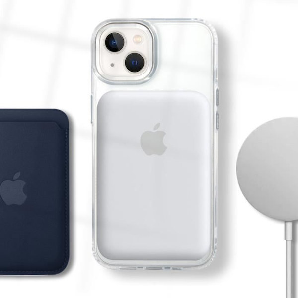 MagSafe Fodral för iPhone 14 Plus Bi-material Förstärkta hörn Karl Lagerfeld Transparent