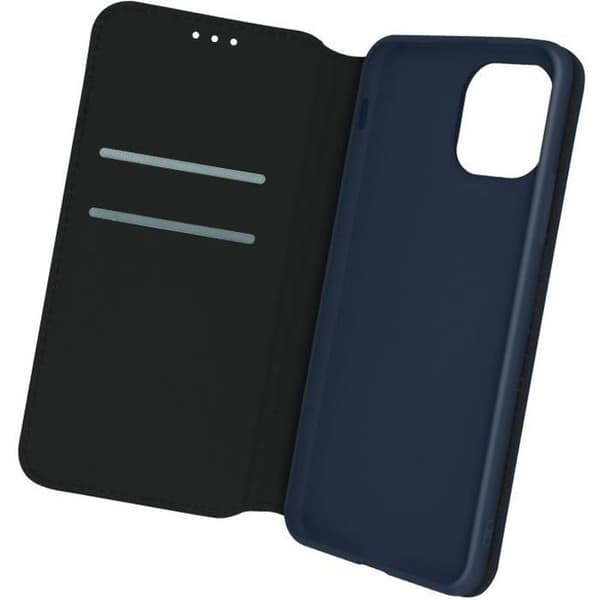 Housse Folio - AVIZAR - iPhone 12 Pro Max - Stiv - Mat - Brieftasche med Videounderstøttelse Midnattsblå Blå
