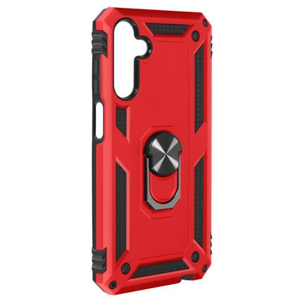 Fodral för Samsung Galaxy A15 5G Hybrid Ring Magnetic Support Röd Röd
