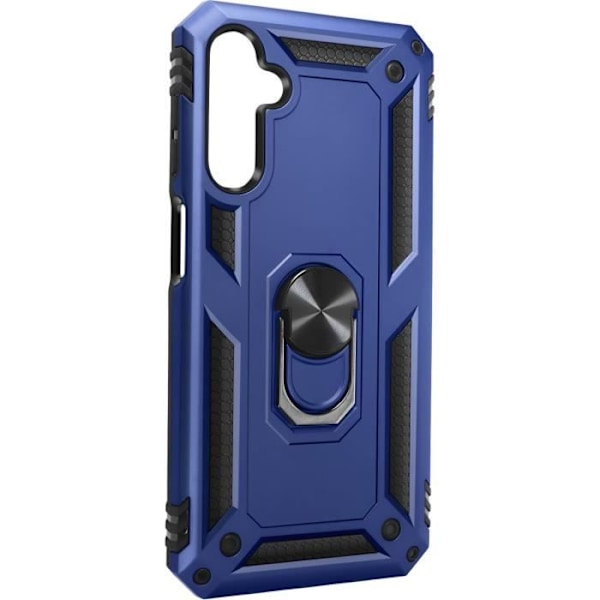 AVIZAR Skyddsfodral för Samsung A25 5G - Hybrid Ring Magnetic Support - Midnattsblå Blå