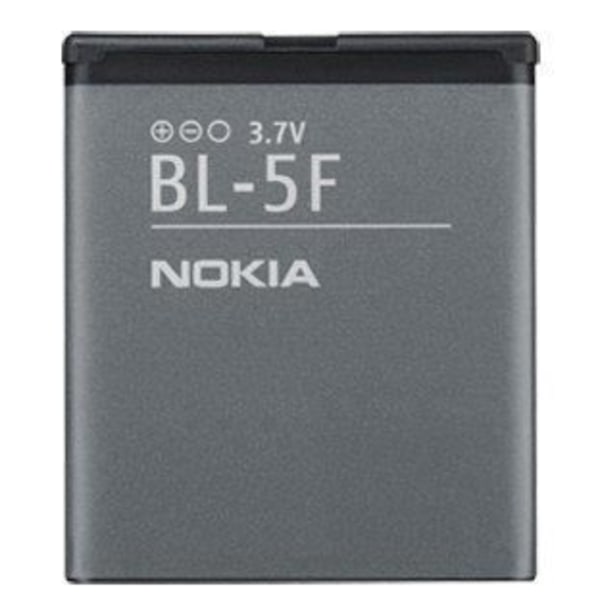 Batteri - NOKIA - BL-5F - 950 mAh - Sort - Nikkelhydride/lithiumion Svart