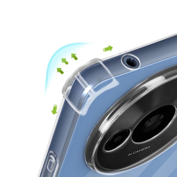 Suojakuori - Mayaxess - Xiaomi Redmi A3 - Iskunkestävä - Läpinäkyvä - Silikonigeeli Transparent