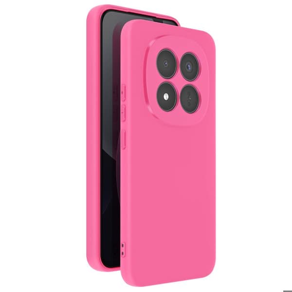 Coque Soft-Touch til Redmi Note 15 Pro Plus 5G i Anti-glid Silikone Fuchsia Ros