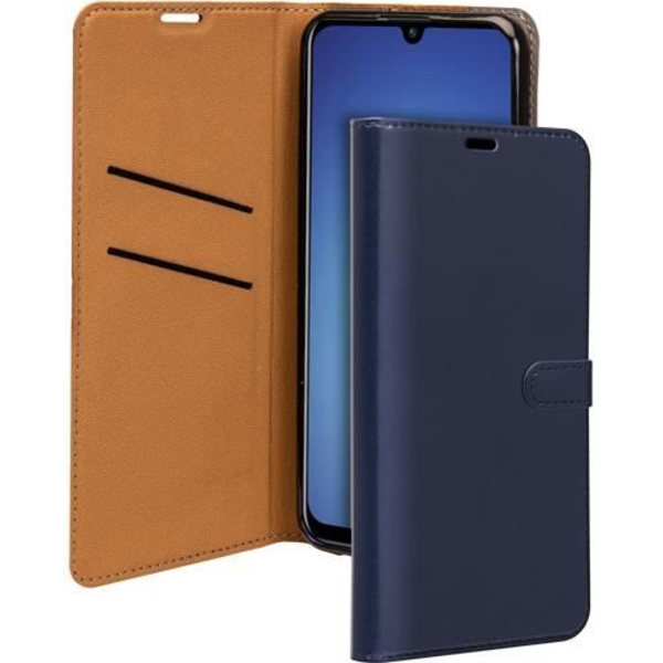 Folio-plånbok - Bigben - Huawei P Smart 2021 - Mörkblå - Halvstyv - Lock marinblå