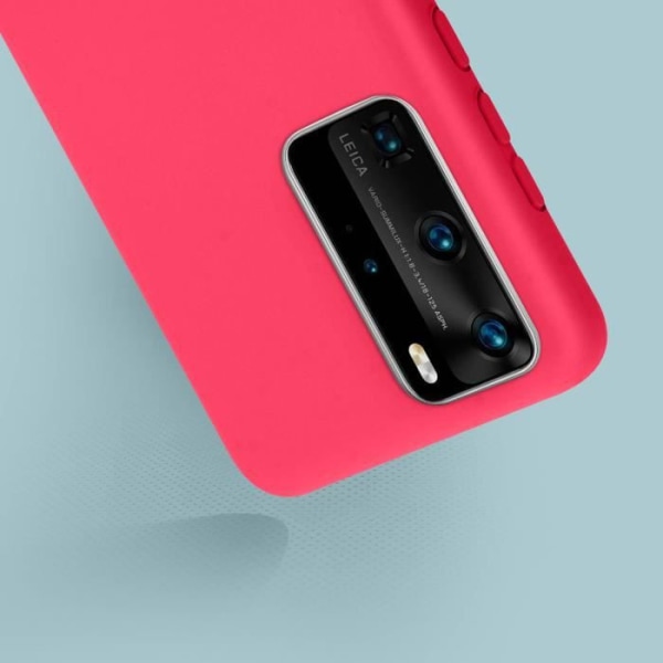 Huawei P40 Pro Case Semi-stiv mat Soft Touch Qi kompatibel Pink Fuschia