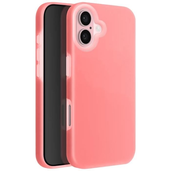 Fodral till iPhone 16 Plus AVIZAR - Mjuk silikon - Upphöjd kant - Puderrosa Rosa
