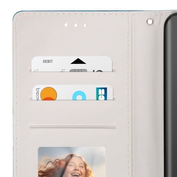Fodral för Xiaomi Redmi Note 14 5G Plånbok Videostöd Blå Blå