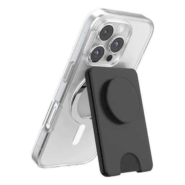 MagSafe-stöd för smartphone PopWallet Premium PopSockets Svart Svart