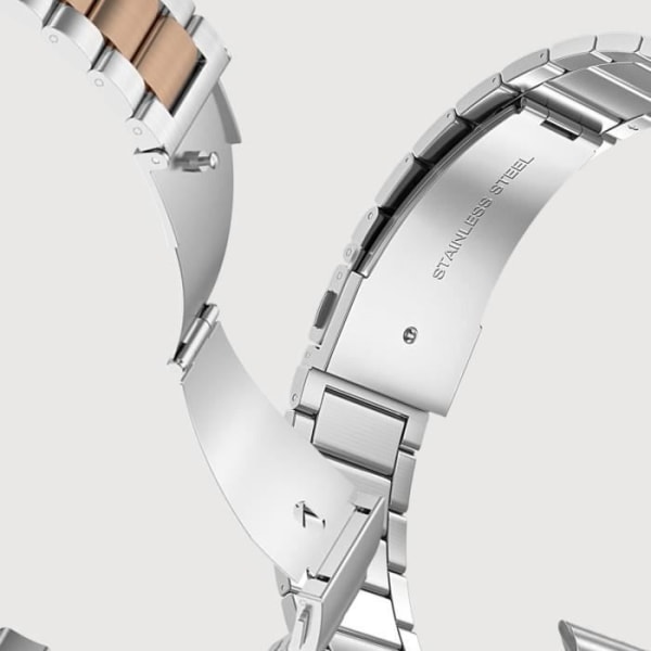 Armband för Apple Watch 41 mm / 40 mm / 38 mm Länkar Stål Silver / Rose guld
