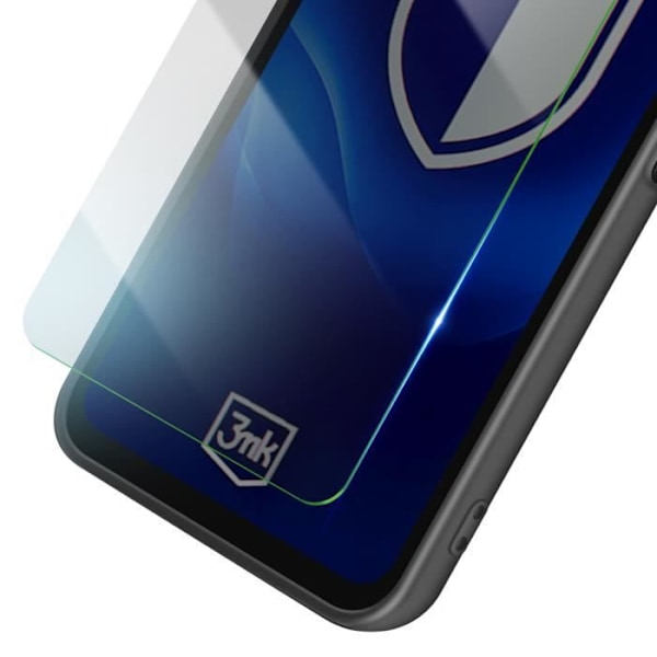 Coque för Xiaomi Redmi 14C Silikon Soft Touch och Härdat Glas 3mk Svart Svart