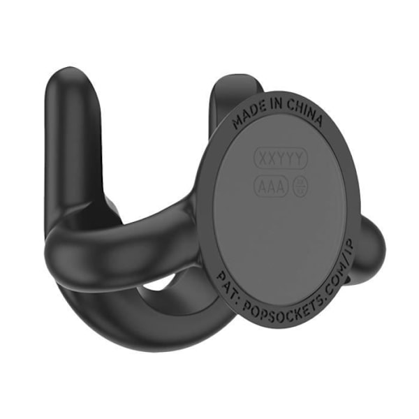 Støtte til bil - PopSockets - Model PopMount - Klæbende montering - 360° orientering - Kompatibel med PopGrips Svart