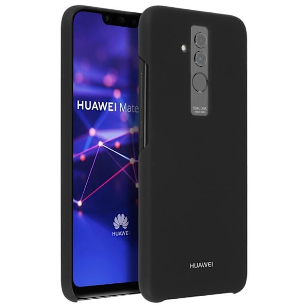 Coque - Huawei - Mate 20 Lite - Hård Beskyttelse - Blank Finish - Sort Svart