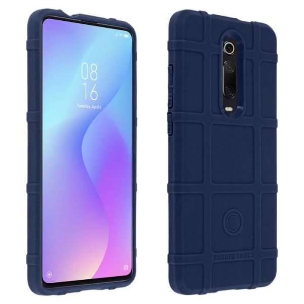 Xiaomi Mi 9T etui Stødsikkert, forstærket silikoneaflastningsfliser Midnight Blue