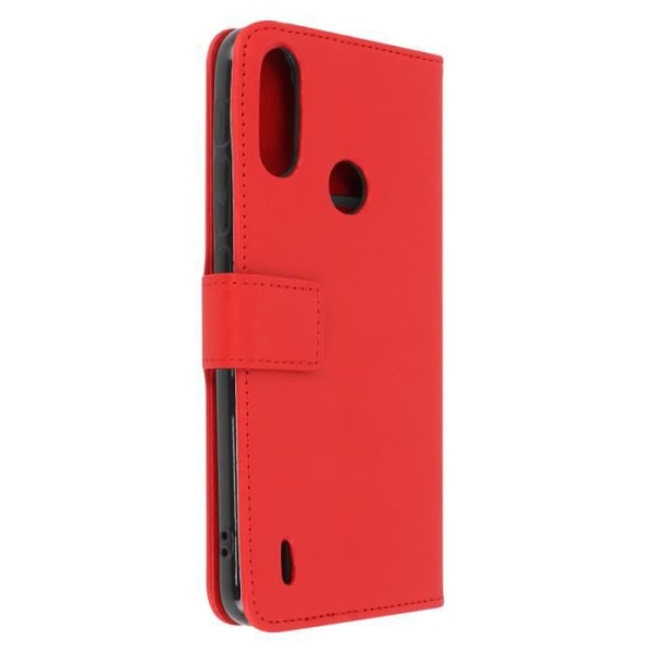 Skal Motorola Moto E7i Power Card hållare Funktion Stöd Video röd Röd