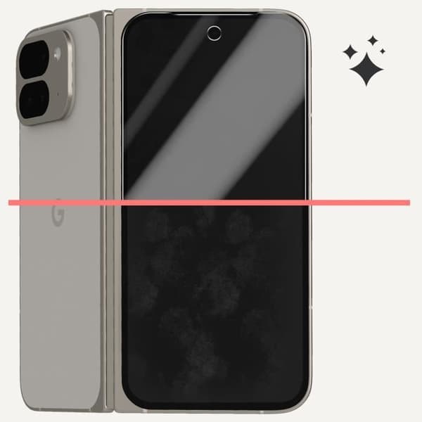 Skärmskydd - Google - Pixel 9 Pro Fold - Flexibelt gel - Repellerande - Hög definition Transparent