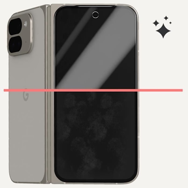 Skydd för Extern Skärm för Google Pixel 9 Pro Fold Flexibelt Transparent Transparent