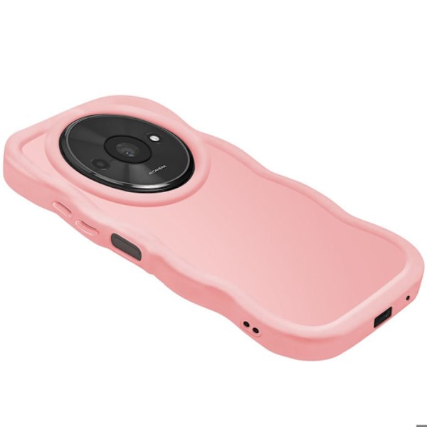 Coque för Xiaomi Redmi A3 Silikon Stötdämpande Candy Rose serie Rosa