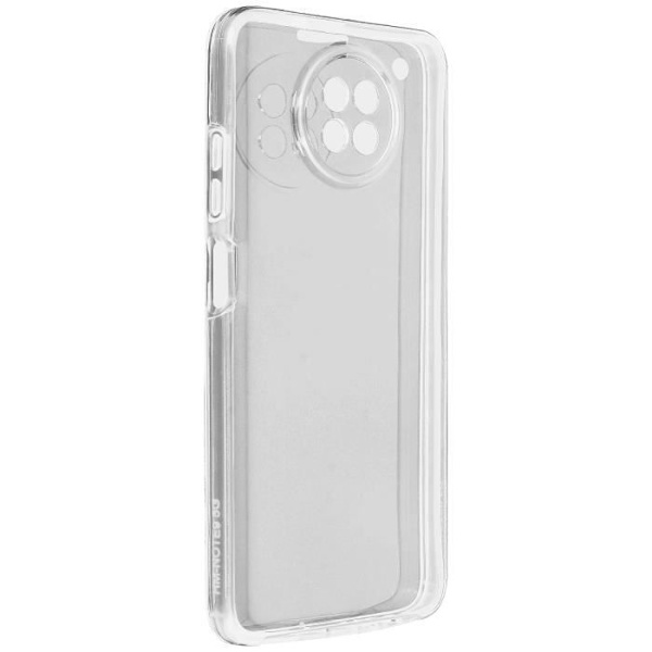 Coque - Xiaomi - Redmi Note 9T - Hårdt Bagbeskyttelse - Blød Forside - Hvid Vit