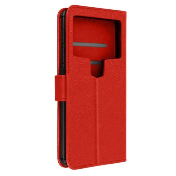 Universal smartphonefodral 6 till 6,7 tum - AVIZAR - Röd - Hårt skal - Syntetmaterial - Flik Röd