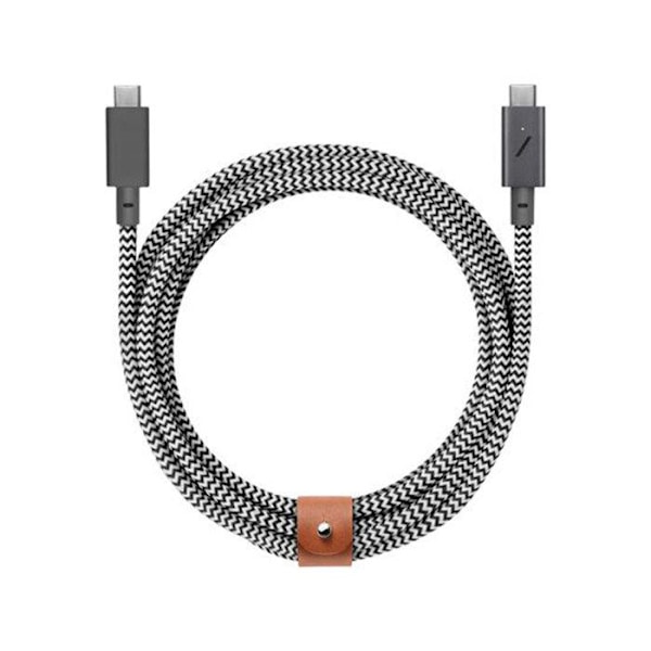 USB-C till USB-C 240W Power Delivery 2,4m Ultra-Hållbart Flätad Native Union Vit / Svart