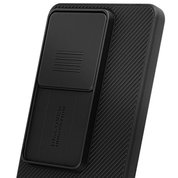 Taske til Xiaomi Redmi Note 13 5G - NILLKIN - Camshield - Stødsikker - Skydende kameracover - Sort Svart