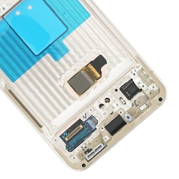 Komplet blok Samsung Galaxy S22 LCD-skærm Touch Glas Original Samsung lilla