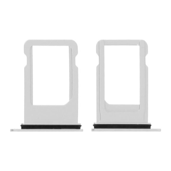 Nano SIM-kortslåda iPhone 8 Ersättningsadapter - Silver - AVIZAR - Grå - Vikt: 10 g Pengar