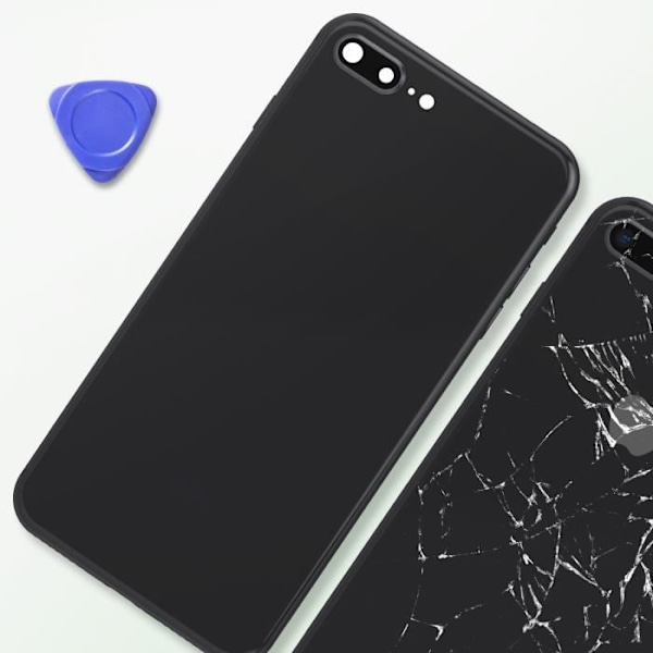iPhone 8 Plus chassis - AVIZAR - Sort - Hurtig og nem reparation Svart