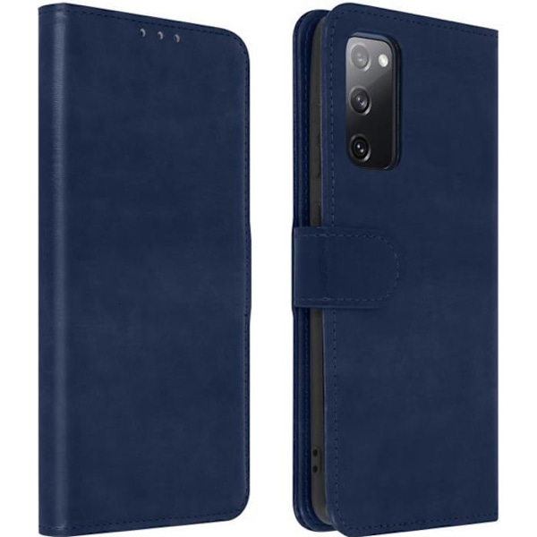 Hus til Samsung Galaxy S20 FE - AVIZAR - Vintage Folio - Fleksibel - Magnetisk - Blå Blå
