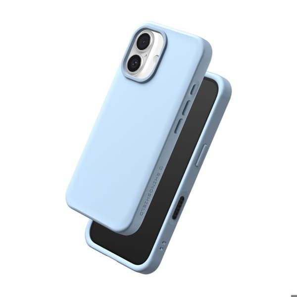 Cover til iPhone 16 Plus Model SolidX kompatibel med Trådløs Opladning Rhinoshield Lys Blå Blå