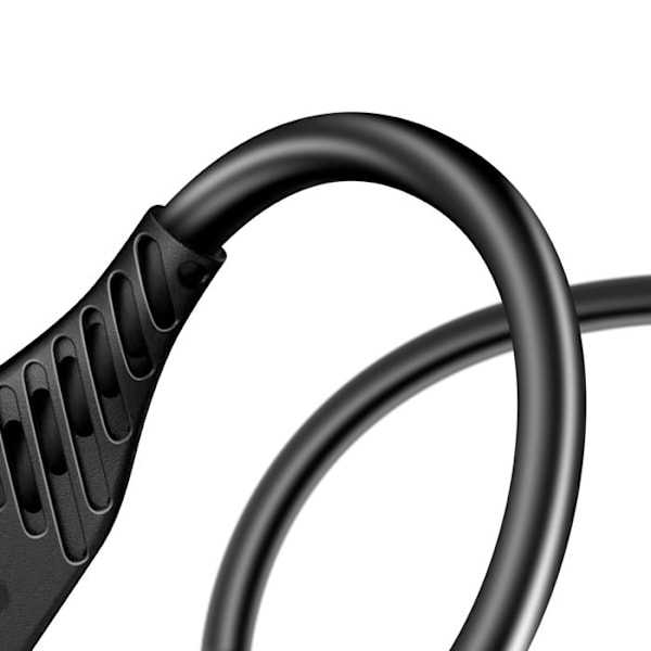 USB til USB-C kabel 60W Silikone Anti-knude Swissten Sort Svart