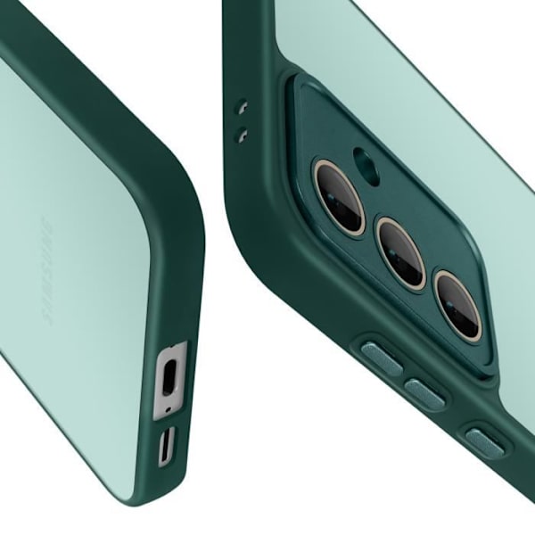 Coque - AVISERA - Samsung Galaxy S24 FE - Styv Baksida - Mjuk Kant - Stötresistent Grön