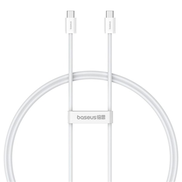 Kabel (P10365200211-00) Type-C til Type-C, 30W, 1m BASEUS Hvid