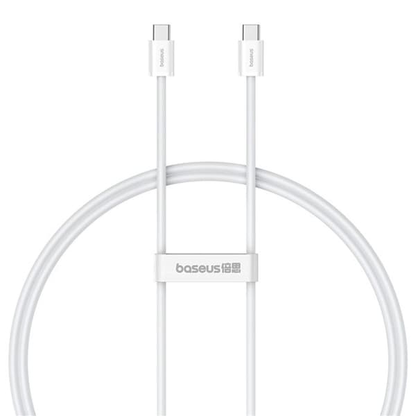 Type-C Kabel - BASEUS - P10365200211-00 - 30W - 1m - Hvid Hvid