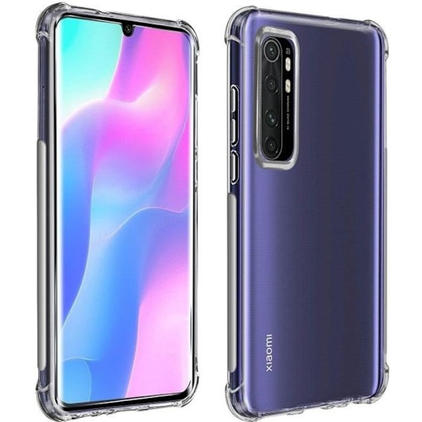 Flexibel skal - Xiaomi - Mi Note 10 Lite - Transparent - Inbyggd ställning - Original struktur Transparent