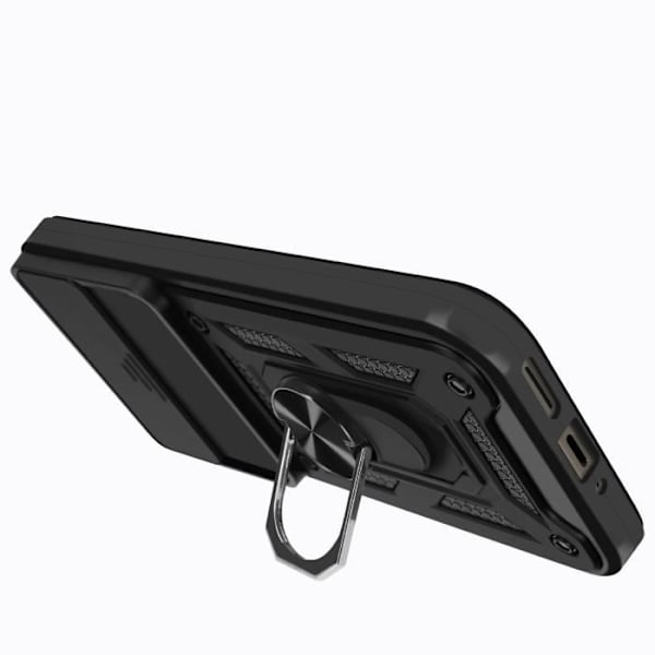 Coque til Google Pixel 9 Pro XL med ringefunktion og glidende kameradæksel Mayaxess Sort Svart