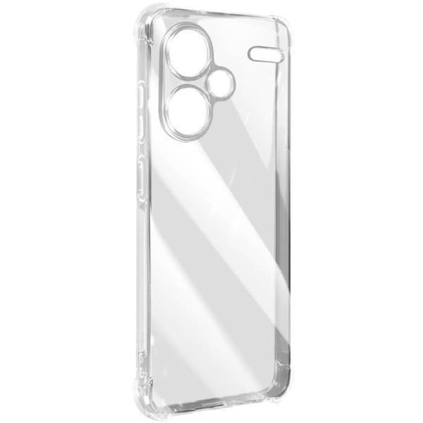 Stødabsorberende cover - IMAK - Xiaomi Redmi Note 13 Pro Plus - Transparent - Fleksibel - Forstærkede hjørner Vit