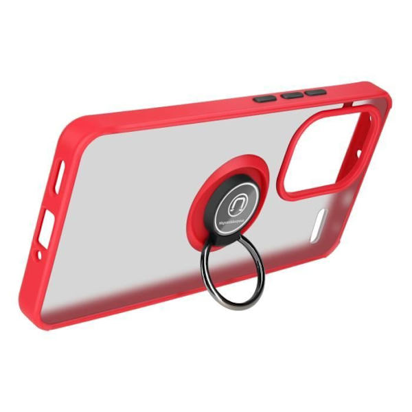 AVIZAR kova kotelo Xiaomi Redmi Note 13 Pro Plus -puhelimelle - Metallirengastukitoiminto Punainen Röd