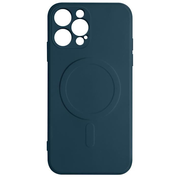 Beskyttelsesskal - AVIZAR - iPhone 12 Pro Max - Silikone Soft-touch - Mørkeblå - Kompatibel med Magsafe Midnattsblå