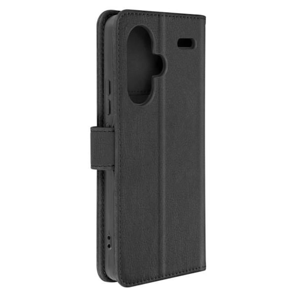 Kotelo Xiaomi Redmi Note 13 Pro Plus -puhelimelle - AVIZAR - Chesterfield - Lompakko ja videoteline - Musta Svart