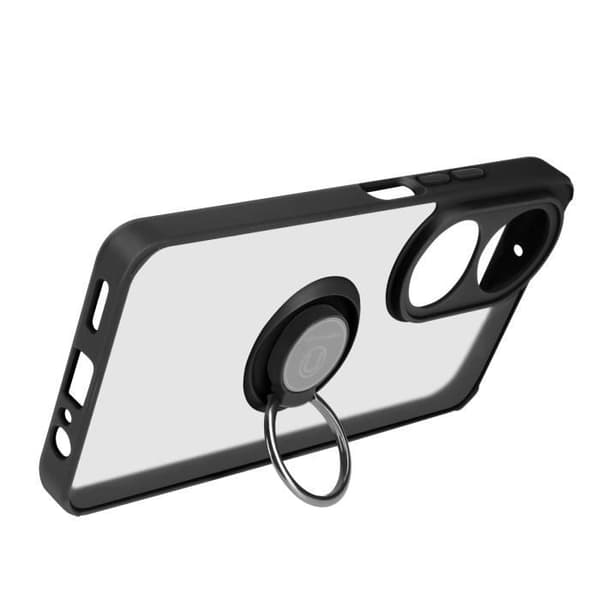 Mobilskal - AVIZAR - Honor 90 Smart - Stötskydd - Hållring - Svart Svart