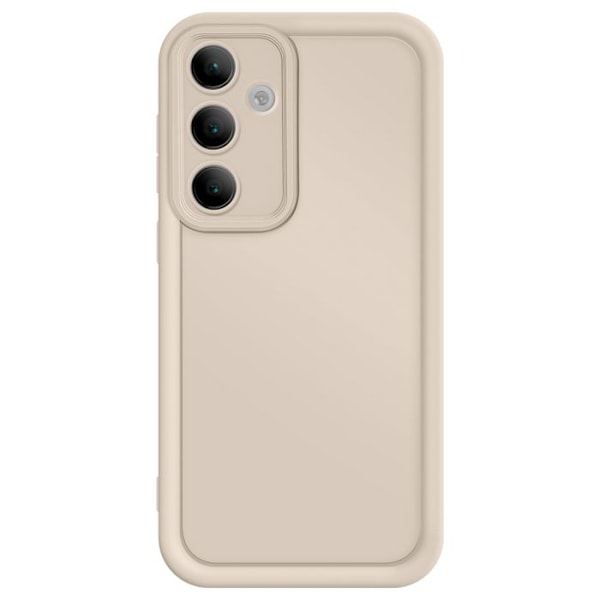 Samsung Galaxy S24 FE Soft Touch - Kohokuvioidut Reunat - Beige Beige