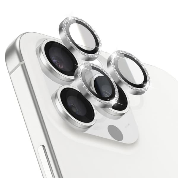 Kameransuoja iPhone 15 Pro / 15 Pro Max / 16 Pro / 16 Pro Max Zanaé Hopea Grå