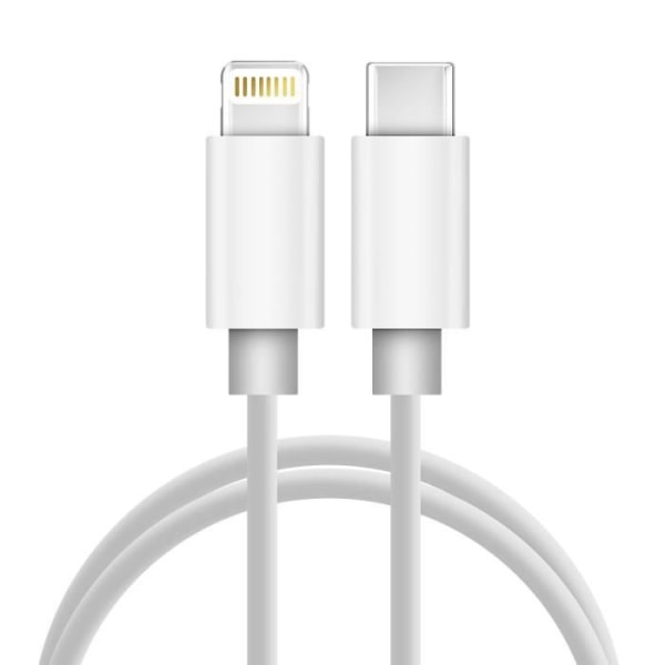 USB-C till Lightning Charge och Fast Sync Kabel Beständig Silikon 1m Vit